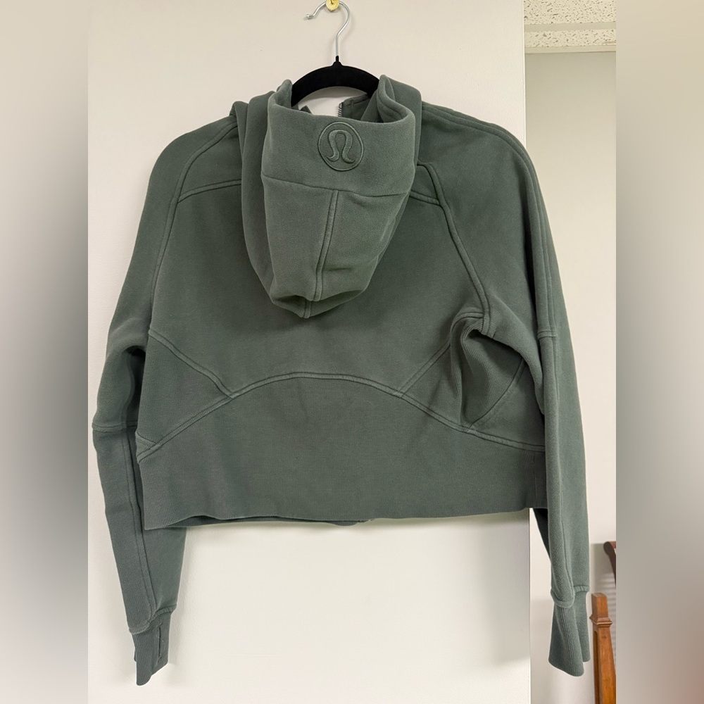 Lululemon Scuba Oversized Full Zip Hoodie Size XS/S Dark Forest - Picture 5 of 6